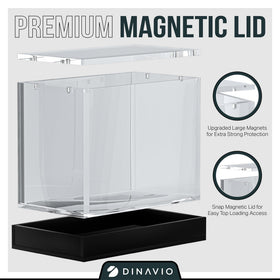 Dinavio Crafthouse PKMN Booster Box Case black base view conveys sturdy display aesthetics.