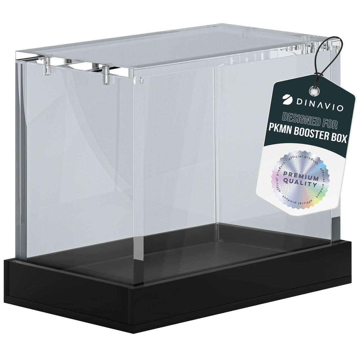 Dinavio Crafthouse PKMN Booster Box Case front view shows crystal-clear display.
