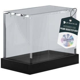 Dinavio Crafthouse PKMN Booster Box Case front view shows crystal-clear display.
