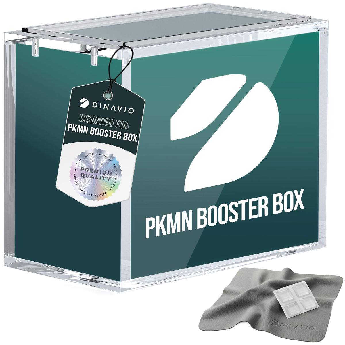 Dinavio Crafthouse PKMN booster box case front view with crystal clarity and magnetic security
