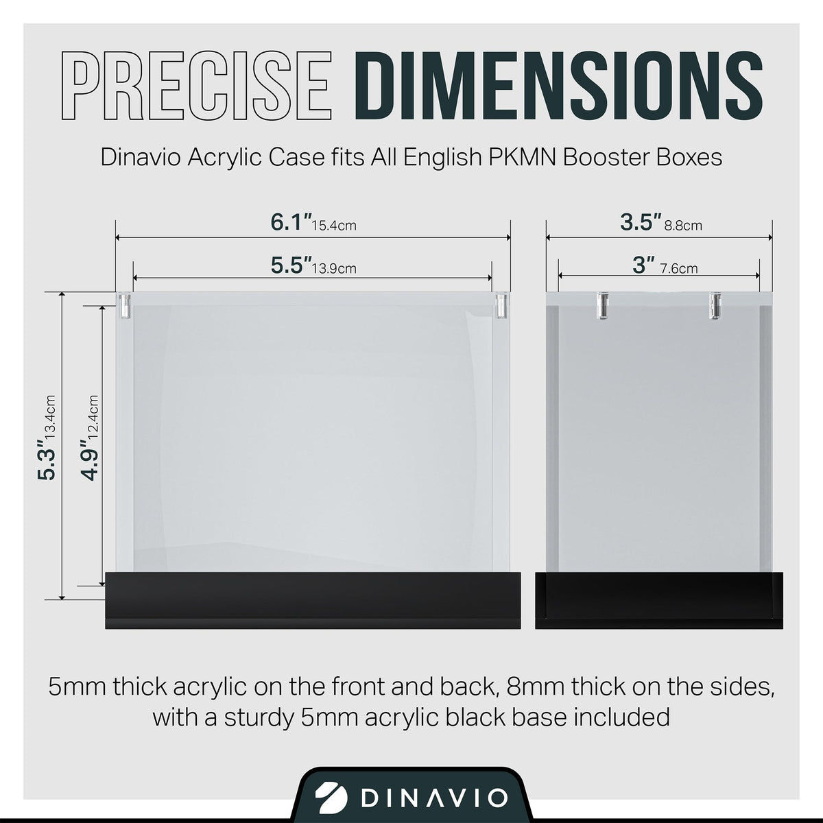 Dinavio Crafthouse PKMN Booster Box Case magnet lid detail emphasizes top loading access.