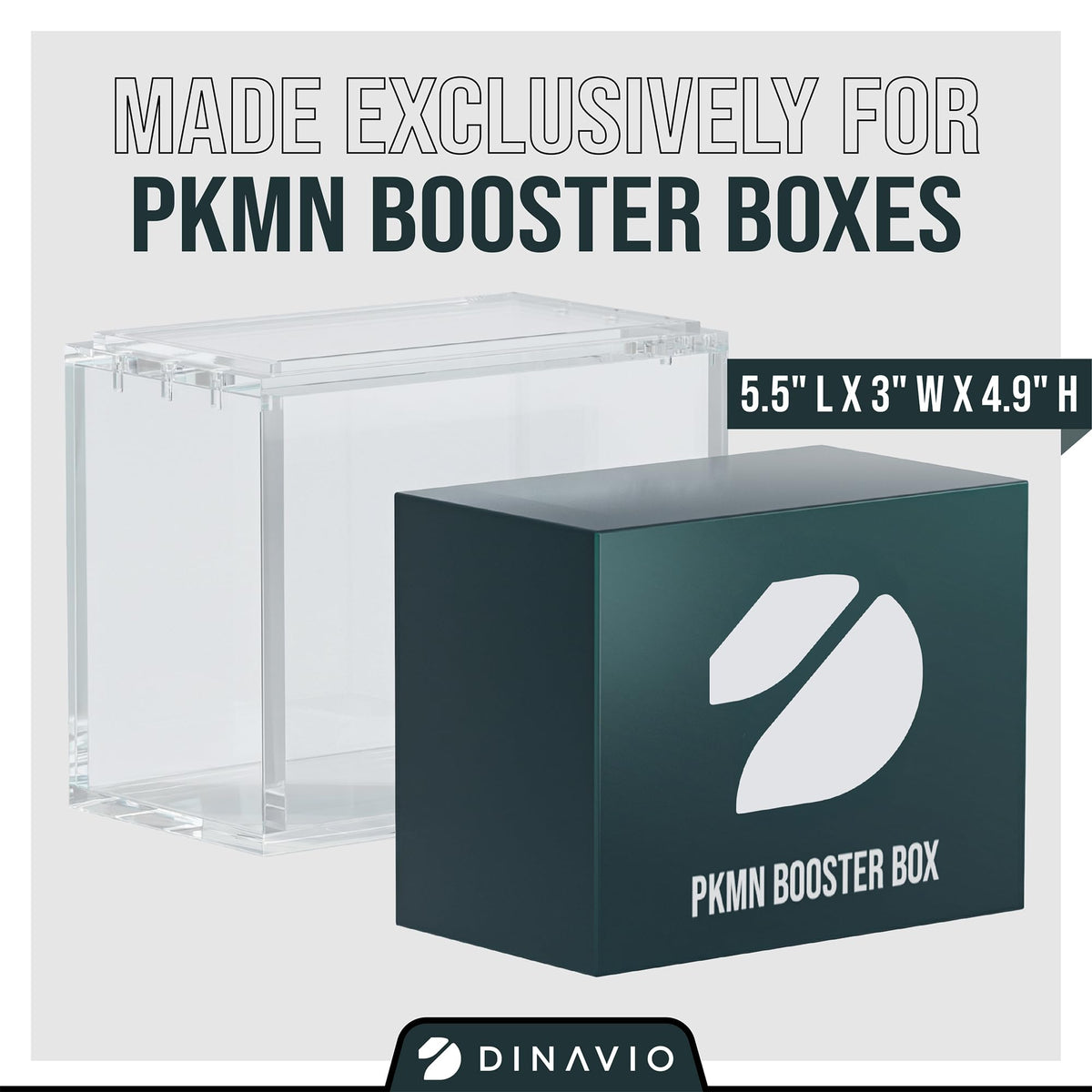 Dinavio Crafthouse PKMN booster case with magnetic lid for secure stacking.