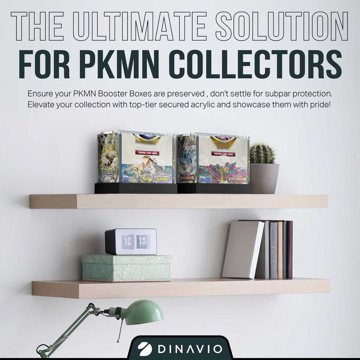 Dinavio Crafthouse PKMN Booster Box Case packaging and assembly reveal easy top access.