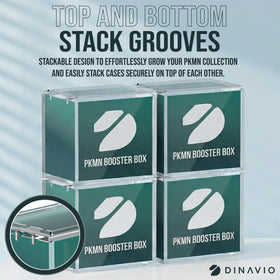Dinavio Crafthouse PKMN booster box case stackable lid enables easy growing displays