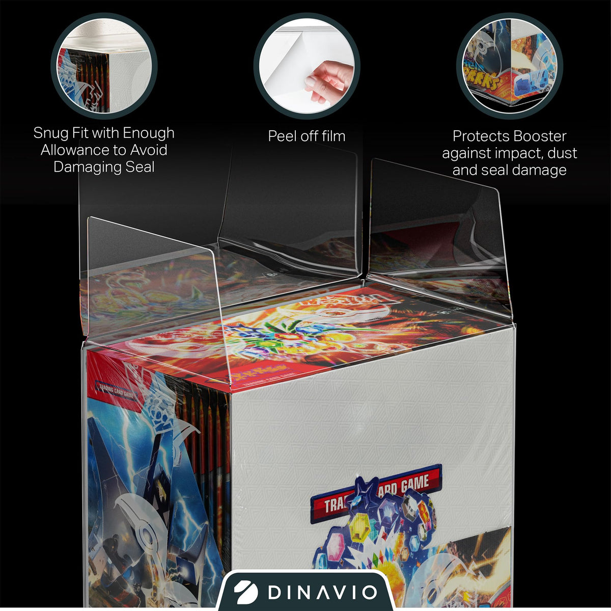 Dinavio Crafthouse precise dimensions provide snug fit for PKMN boosters.