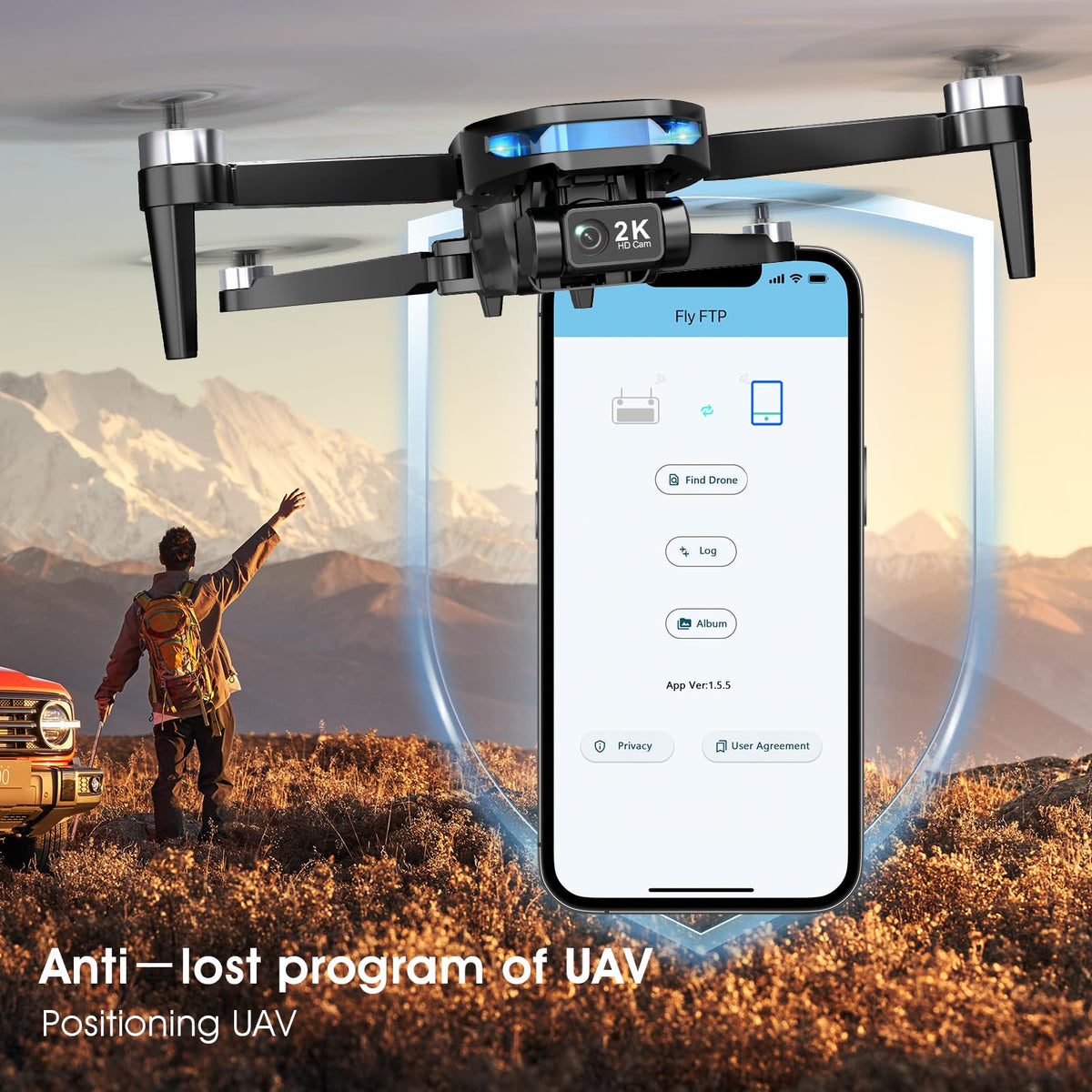 Dingdongwu GPS Drone all-in-one kit includes everything needed to start flying.