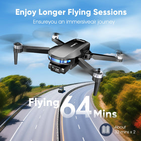 Dingdongwu GPS Drone folds compactly for travel and FAA-friendly portability.