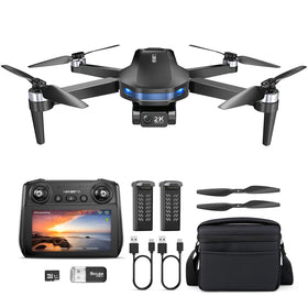 Dingdongwu GPS Drone with 7.22-inch screen remote for instant FPV flight and easy control.