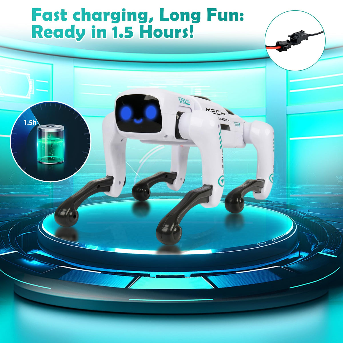 Dingdongwu Smart Robot Dog programming mode for customizing actions.