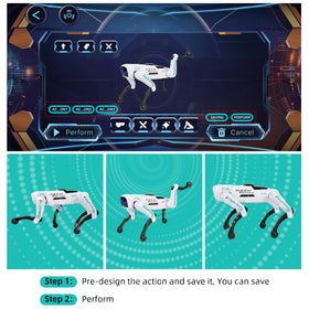 Dingdongwu Smart Robot Dog remote-control session for easy playtime control.