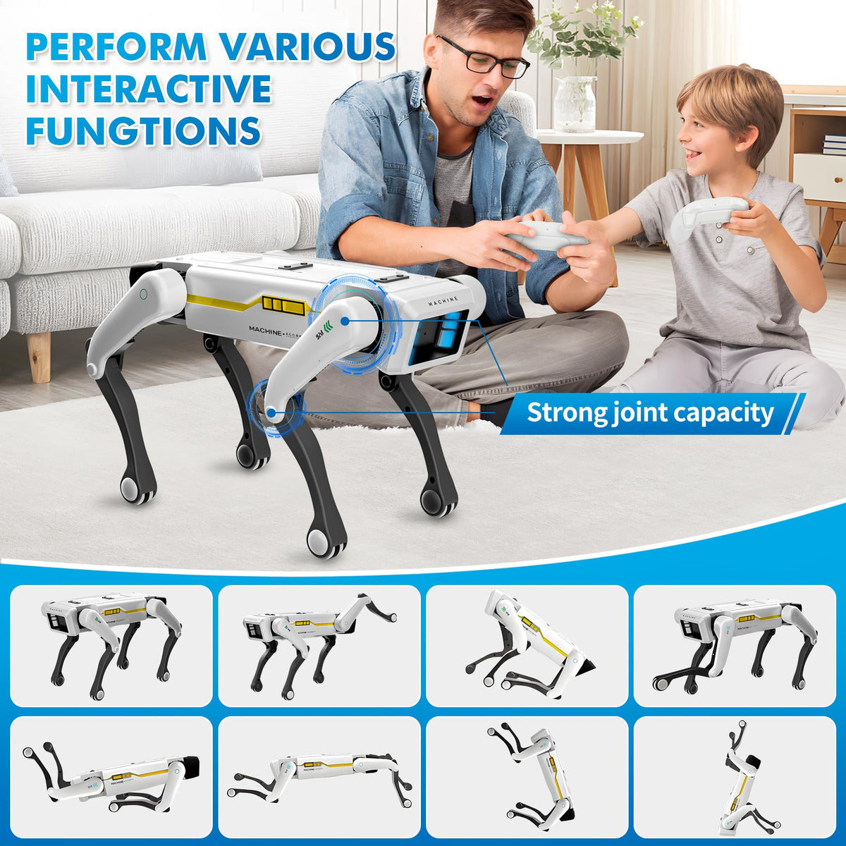 Dingdongwu Smart Robot Dog responds to voice command for hands-free control