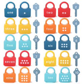 Dinhon lock-and-key toy close-up highlighting safe design and smooth edges