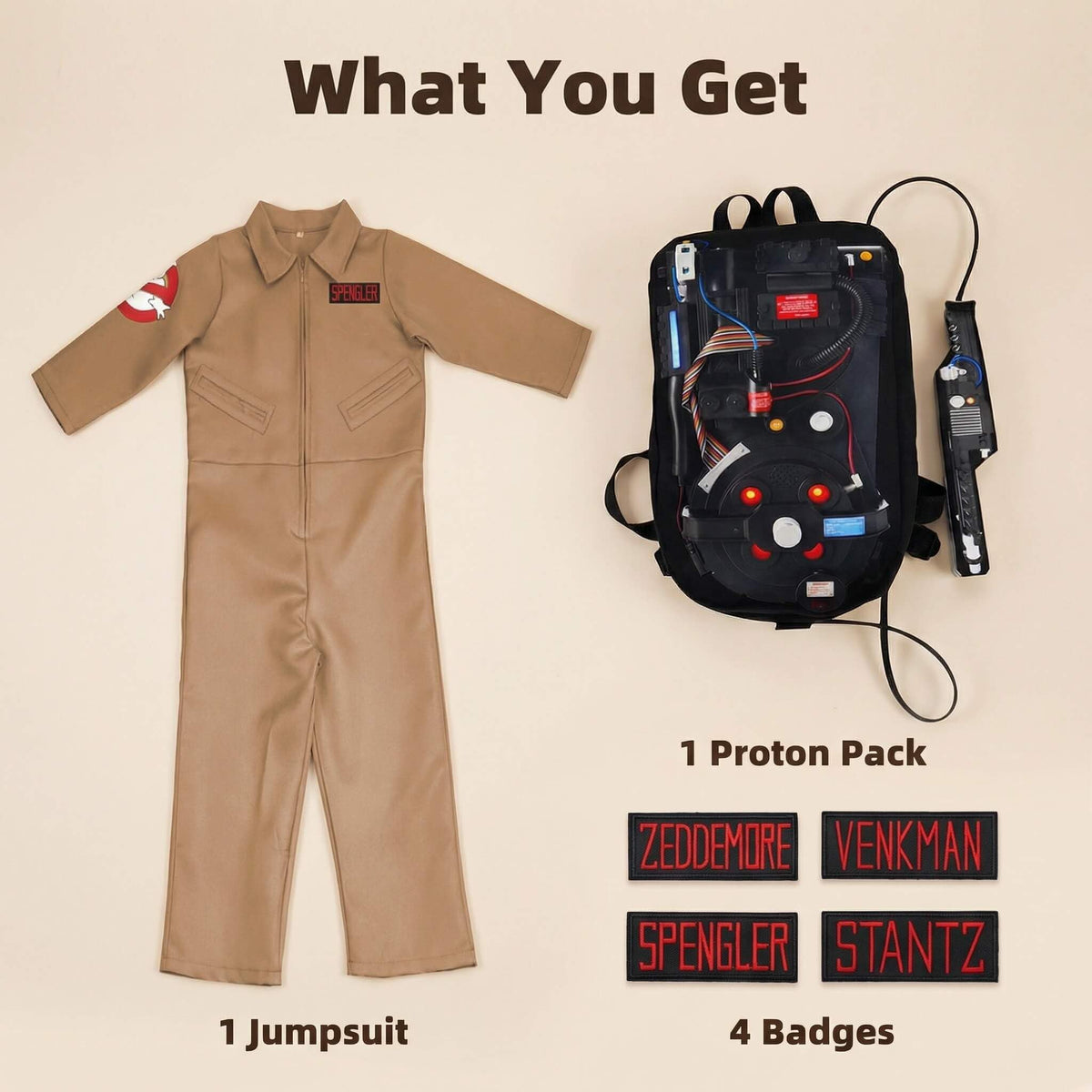 DINIZIMO ghost costume badge set interchangeable for versatile looks