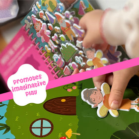DINO MINI Stickypuff features 60 soft puffy stickers for toddlers.