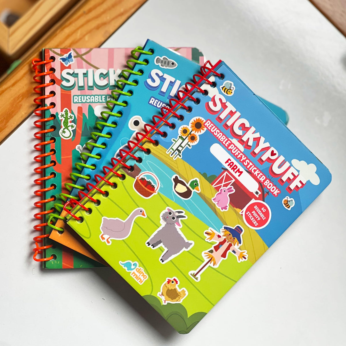 DINO MINI Stickypuff perfect birthday gift for kids who love animals and crafts