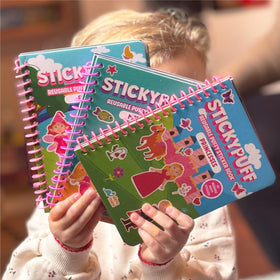 DINO MINI Stickypuff provides screen-free entertainment with vibrant designs.