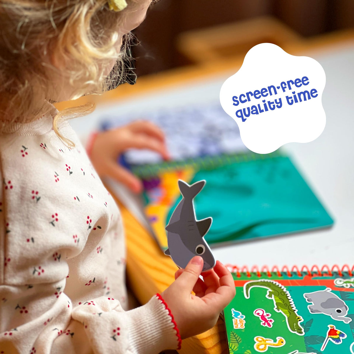 DINO MINI Stickypuff toddler puffy stickers support fine motor skills during play
