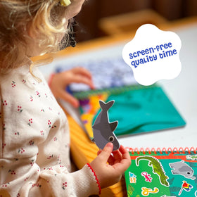 DINO MINI Stickypuff toddler puffy stickers support fine motor skills during play