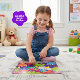 DINO MINI Dinomini 60-piece puzzle for extended play and concentration.