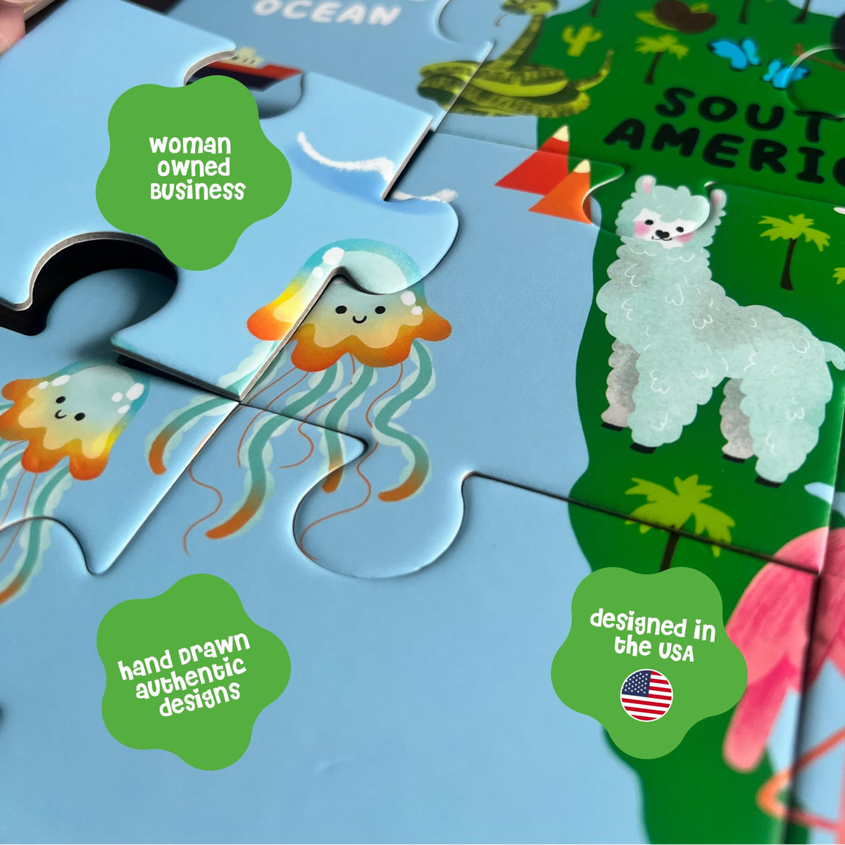 Large 19.6 x 27.5 inch layout supports group play and shared discovery.
