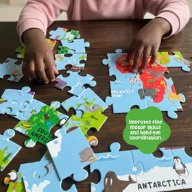 Perfect for preschoolers to explore geography while building matching and storytelling skills.