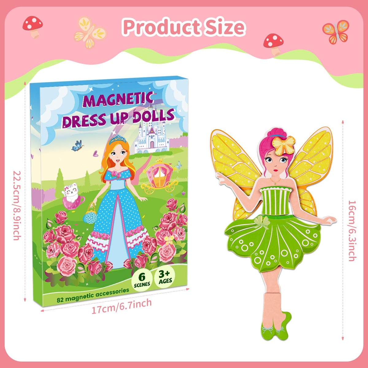 DINSUMRUG mermaid magnet doll sparks creative styling on the go