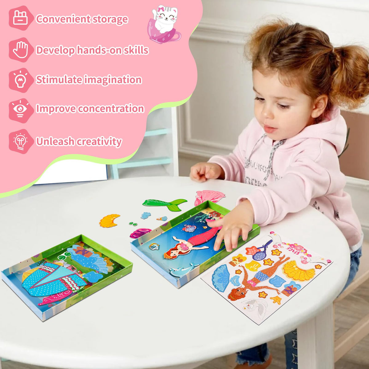 DINSUMRUG open-ended play with magnets for screen-free fun