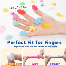 Dioju mini kawaii squishies provide portable stress relief during study or commutes.