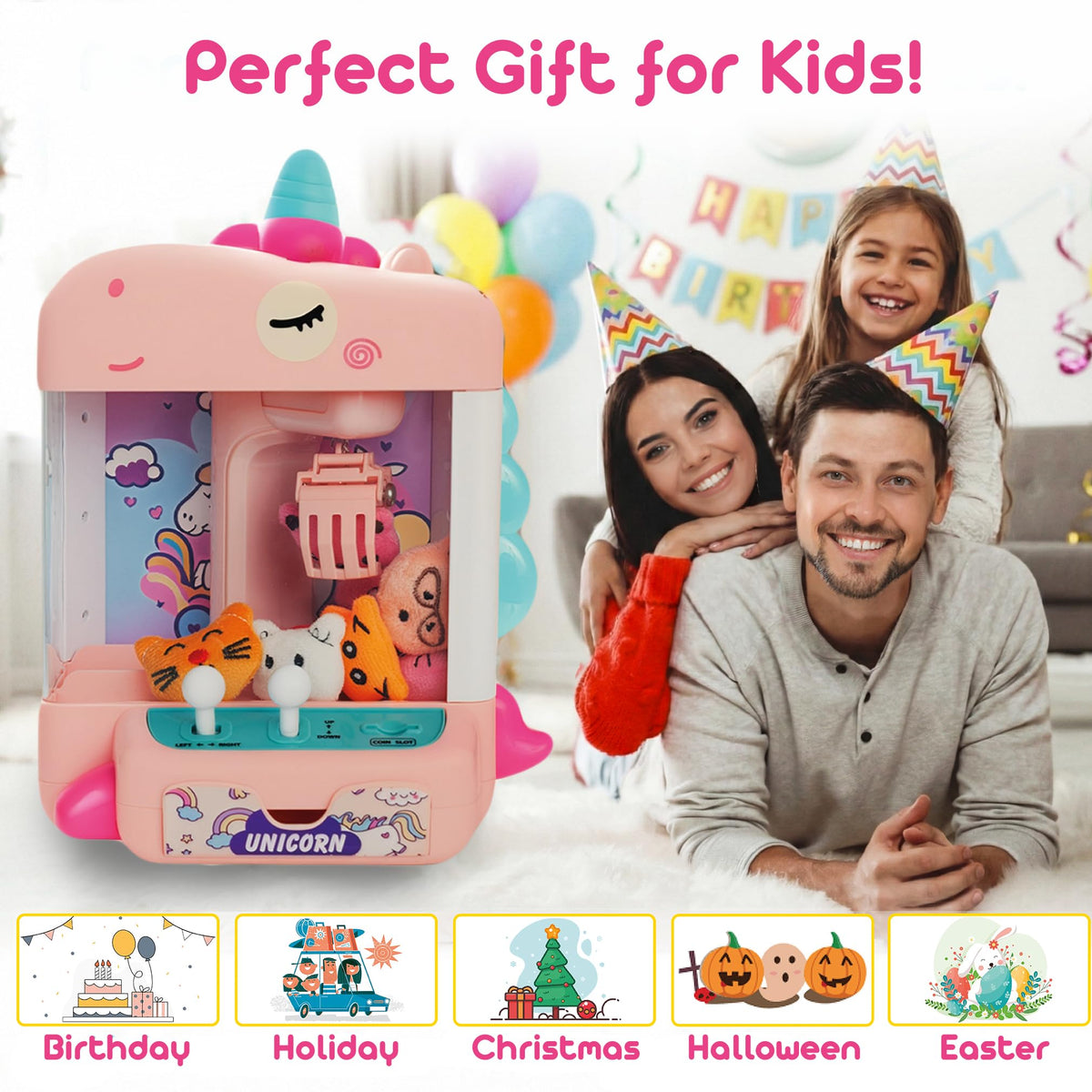 Dionys-Thrys unicorn claw machine gift pack ideal for celebrations
