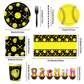 Diosnase softball 7inch plates offer kid-friendly serving options.