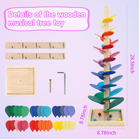 DIPALENT marble run poles locking joints ensure stable leaf placement during use