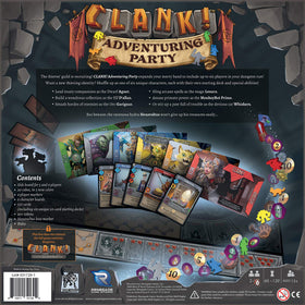 Dire Wolf Clank Adventuring Party Elf D’allan illustration highlighting balanced deck-building options.