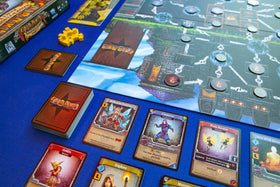 Dire Wolf Clank Adventuring Party React cards in action during opponent's turn increase options.