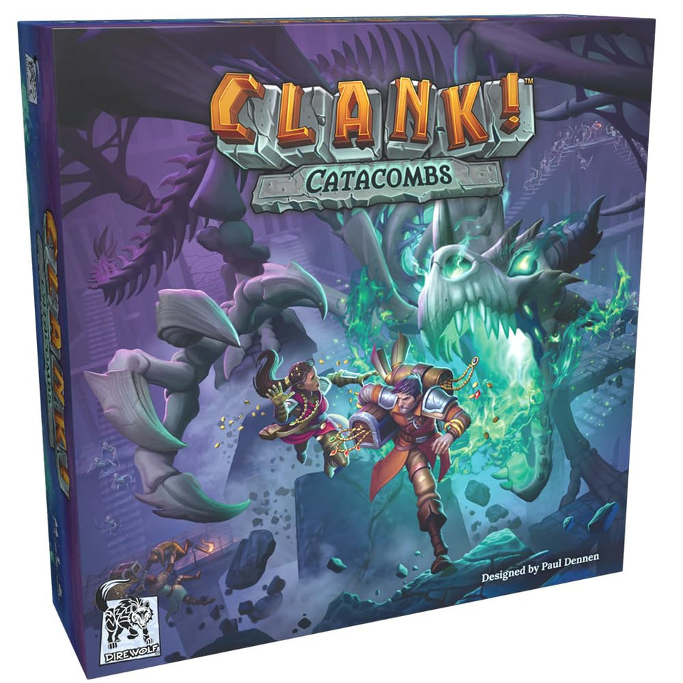 Dire Wolf Clank! Catacombs dungeon tiles enable varied layouts for replayable games