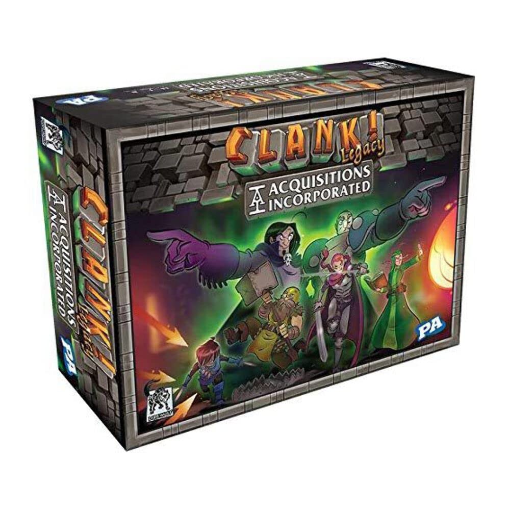 Dire Wolf Clank! Legacy box art highlights epic strategy gameplay and immersive storytelling.