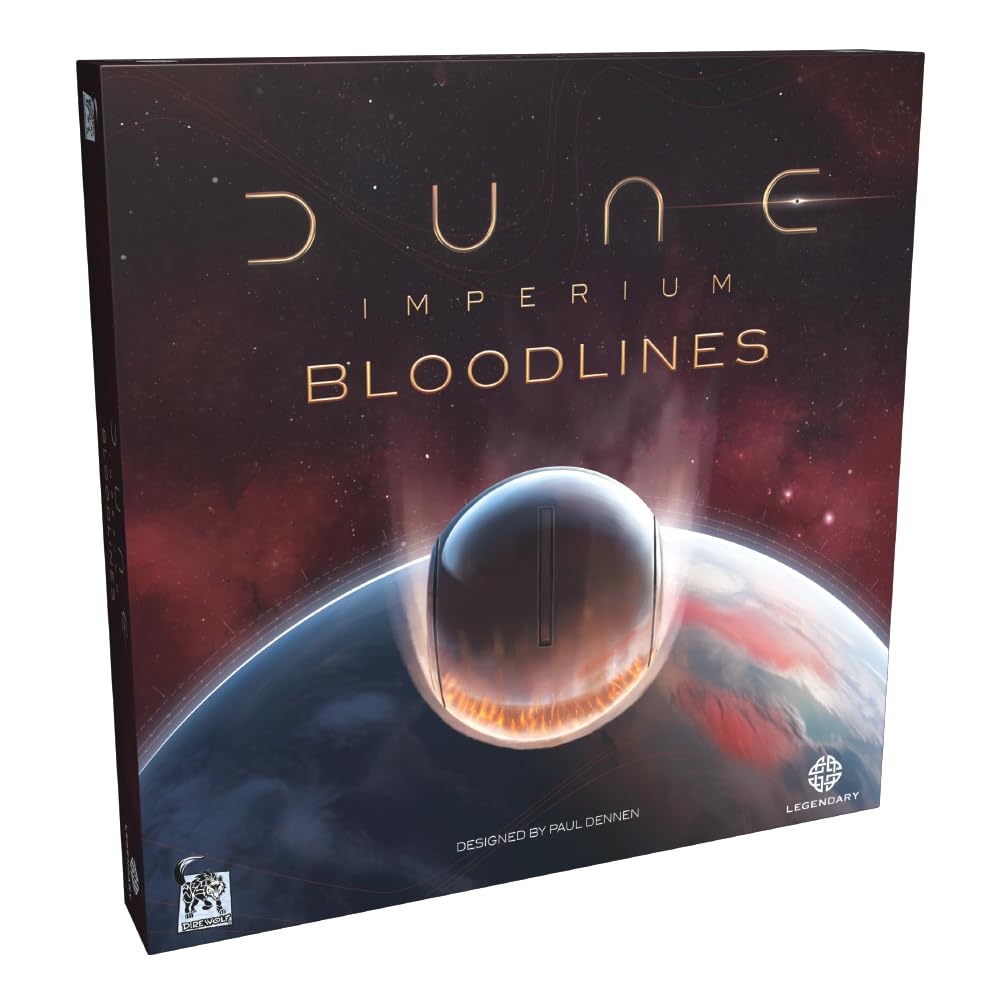 Dire Wolf Dune Bloodlines box front showcasing new cards and leaders for expanded play