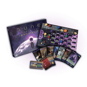 Dire Wolf Dune Imperium Immortality components laid out for tactile play