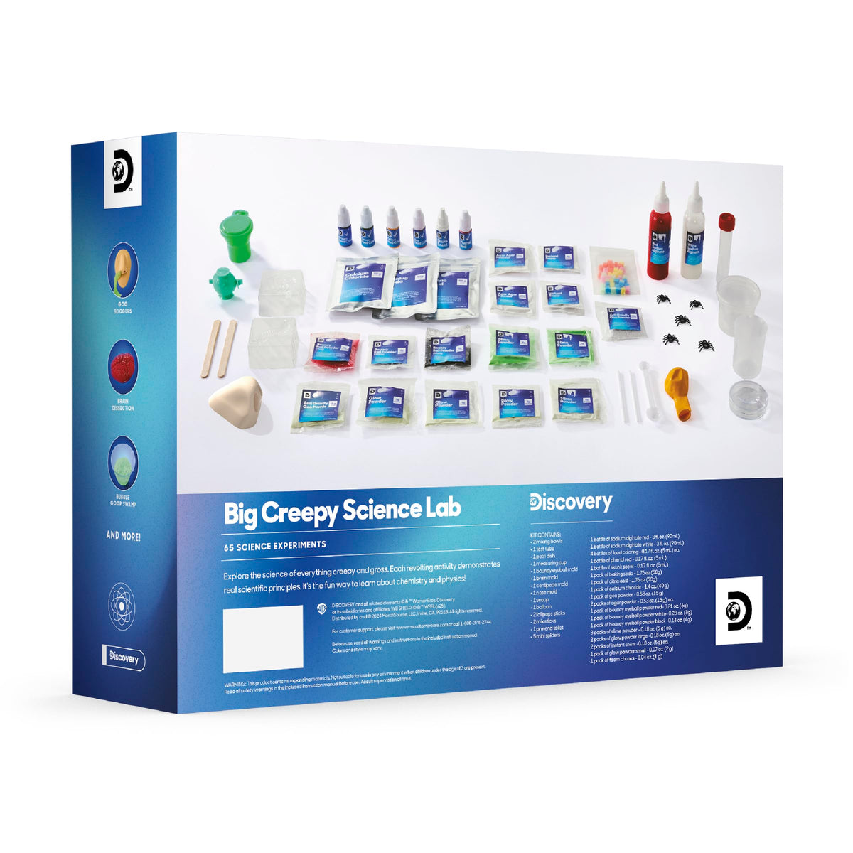 Discovery Big Creepy Science Lab at-home experiments for repeat play