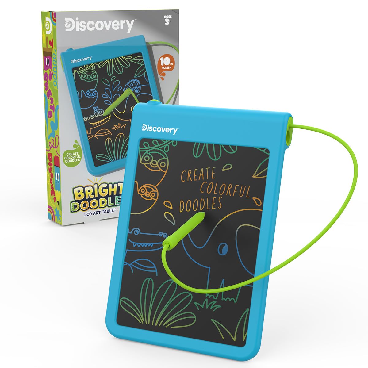 Discovery Bright Doodles with stylus inside for mess-free drawing on the go.