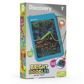 Discovery Bright Doodles tethered stylus stores neatly inside the tablet.