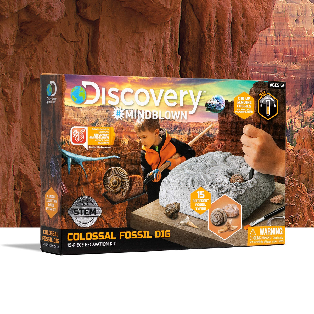 Discovery Colossal Fossil Dig Set dig brick inviting hands-on STEM exploration