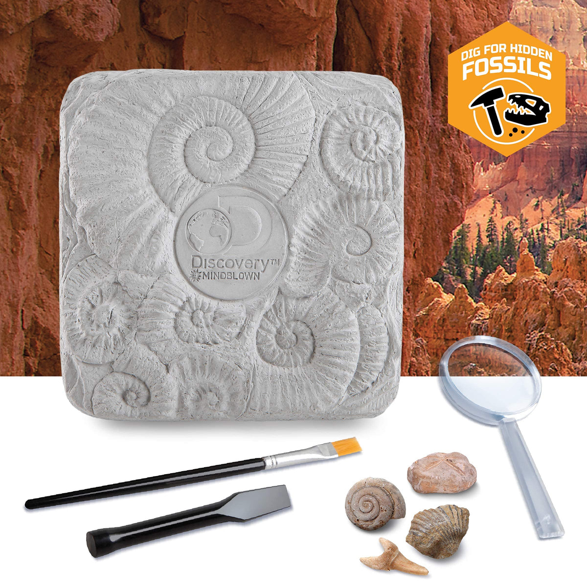 Discovery Colossal Fossil Dig Set dinosaur figure found during digs for imaginative play