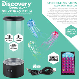 Discovery Jellyfish Aquarium Lamp water-tight top detail for safe placement