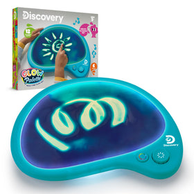 Discovery Mess-Free Glow Palette front view showing glow colors for creative, mess-free play