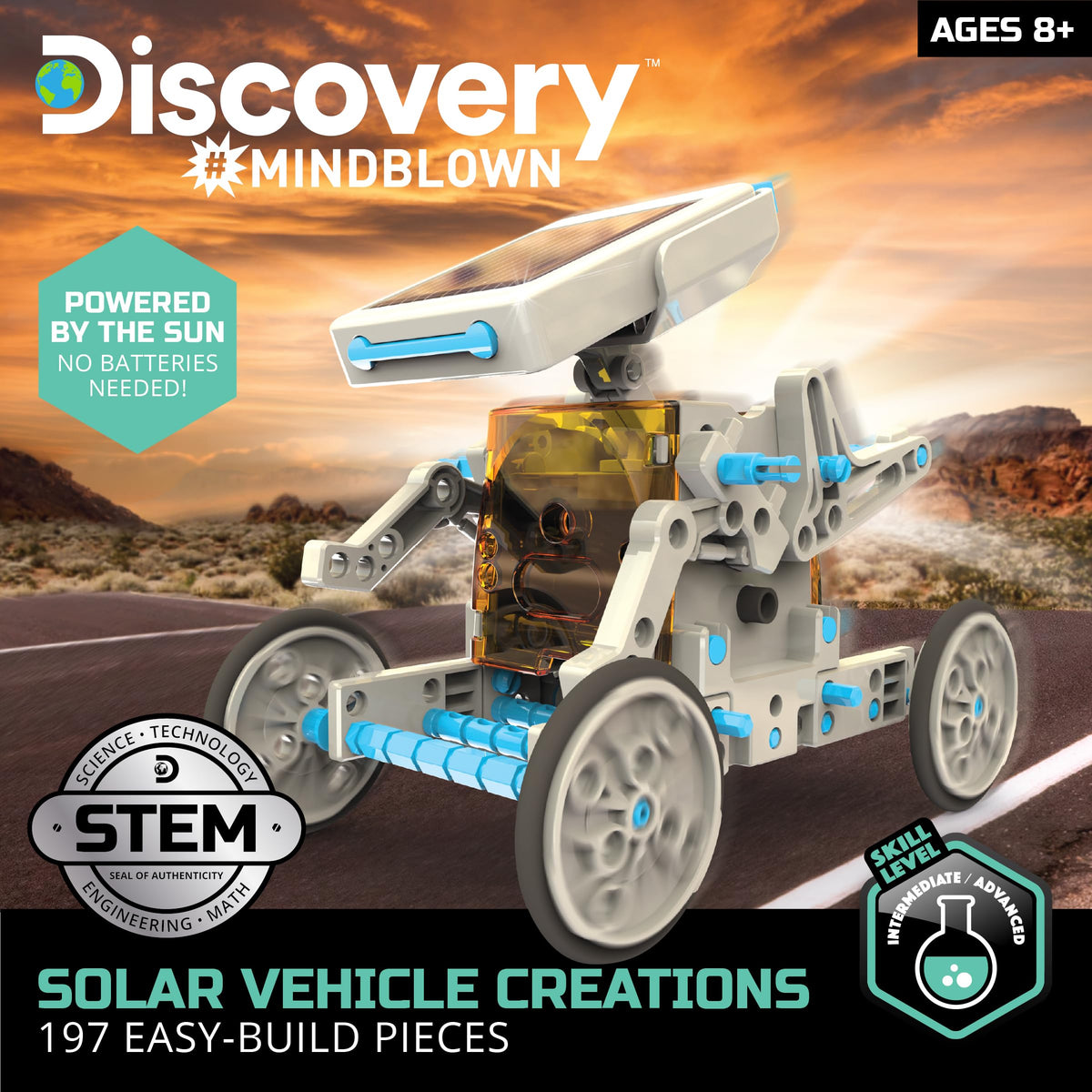 Discovery Mindblown gear system shows interlocking parts for hands-on design.