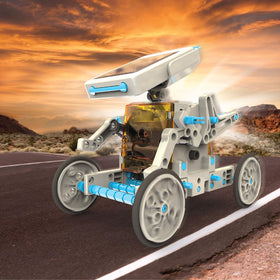 Discovery Mindblown motor assembly demonstrates a solar-powered drive in action.