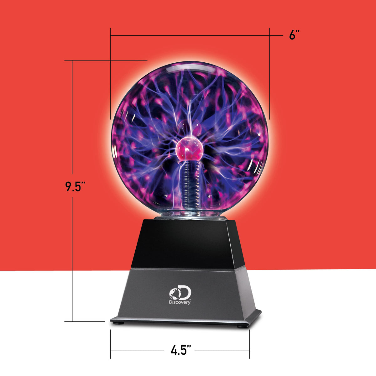 Discovery Plasma Globe suitable for desk or bedside decorative lighting.