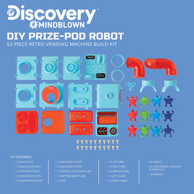 Discovery Prize-Pod Robot Kit robot-cycle close-up emphasizes interactive assembly and mechanical exploration.
