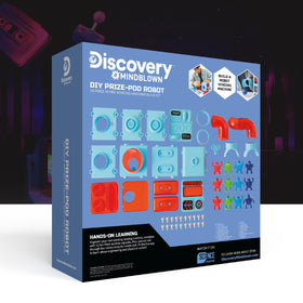 Discovery Prize-Pod Robot Kit unboxing reveals rewards and capsules enhancing gift appeal.