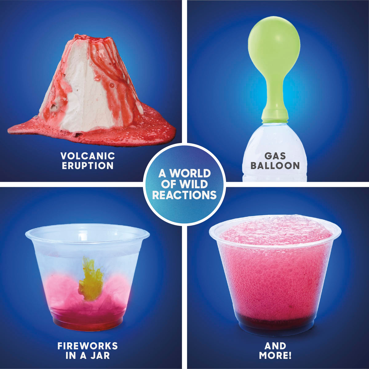 Discovery Super Reactions slime powder enables gooey, hands-on experiments.